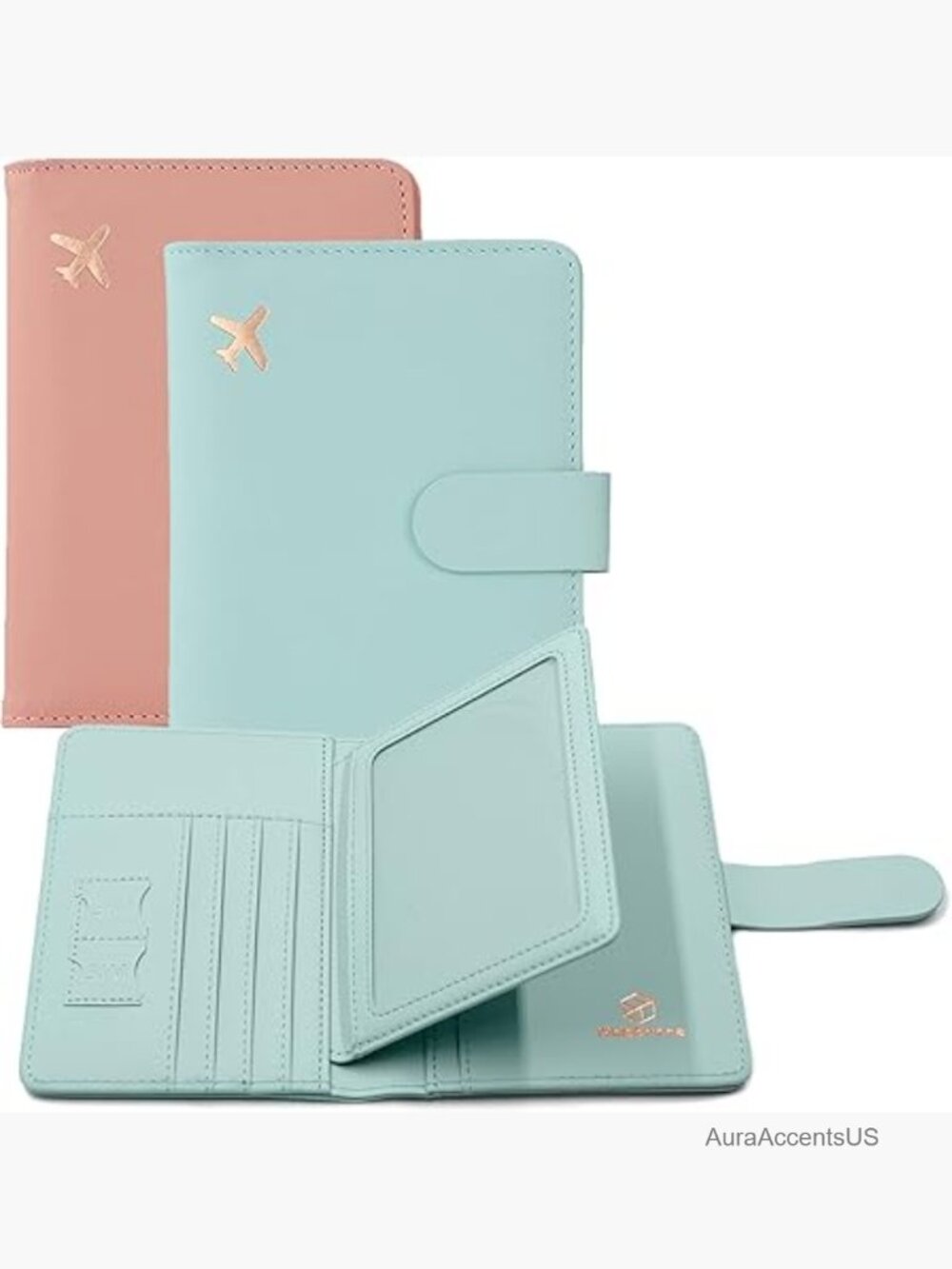 RFID Passport Holder Travel Wallet Card Slots